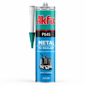 Akfix P645 PU Metal Sealant Black 310ml