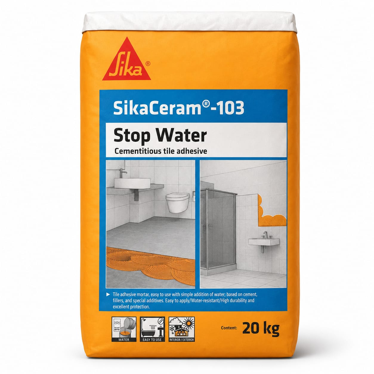 Sikaceram 103 Stop Water - Grey 20kg