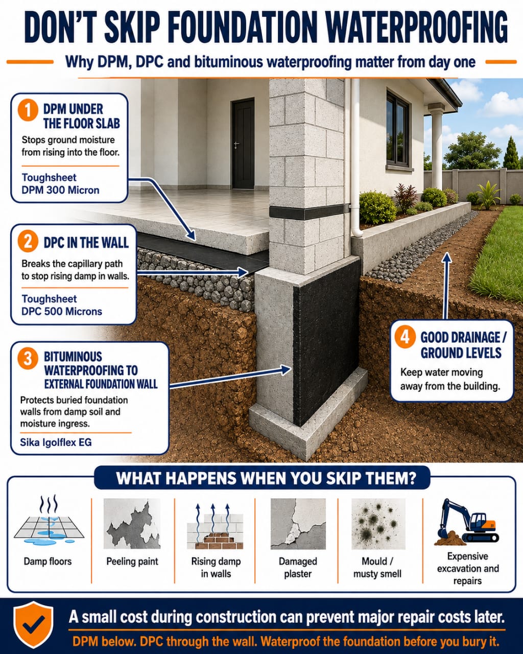 Foundation Waterproofing in Ghana: Why It Matters Before Construction Advances